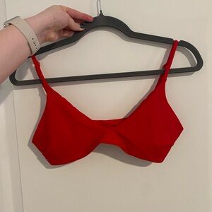 Zaful Padded Red Bikini Top